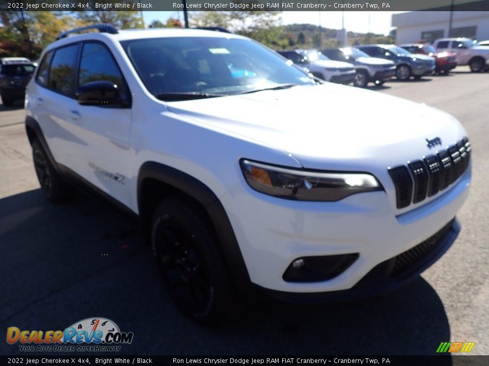 2022 Jeep Cherokee X 4x4 Bright White / Black Photo #7