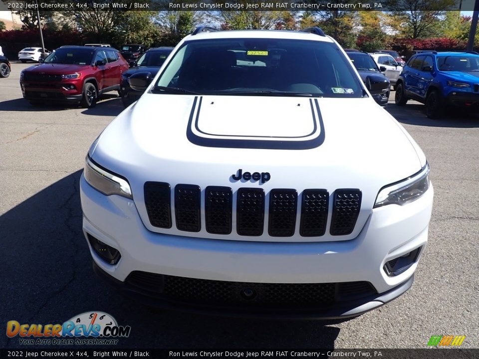 2022 Jeep Cherokee X 4x4 Bright White / Black Photo #8