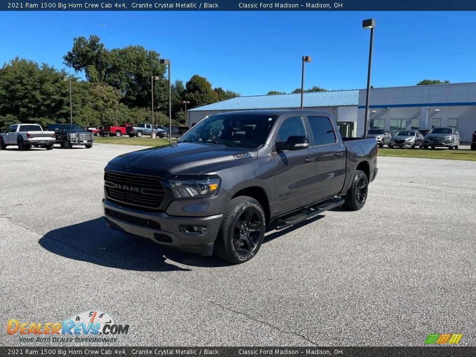 2021 Ram 1500 Big Horn Crew Cab 4x4 Granite Crystal Metallic / Black Photo #1