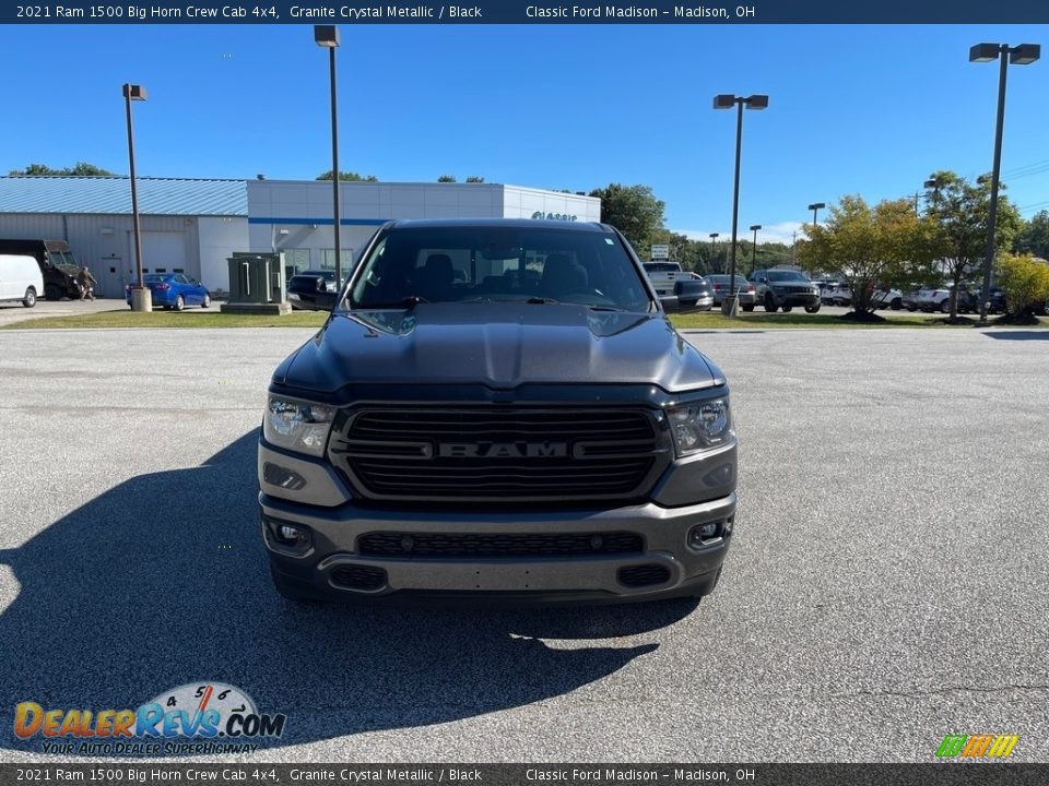 2021 Ram 1500 Big Horn Crew Cab 4x4 Granite Crystal Metallic / Black Photo #2