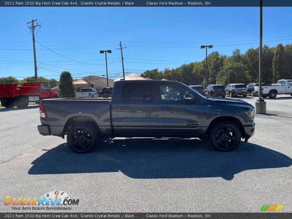 2021 Ram 1500 Big Horn Crew Cab 4x4 Granite Crystal Metallic / Black Photo #4