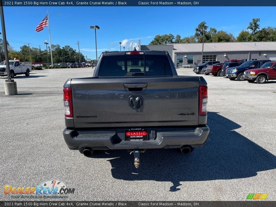 2021 Ram 1500 Big Horn Crew Cab 4x4 Granite Crystal Metallic / Black Photo #5