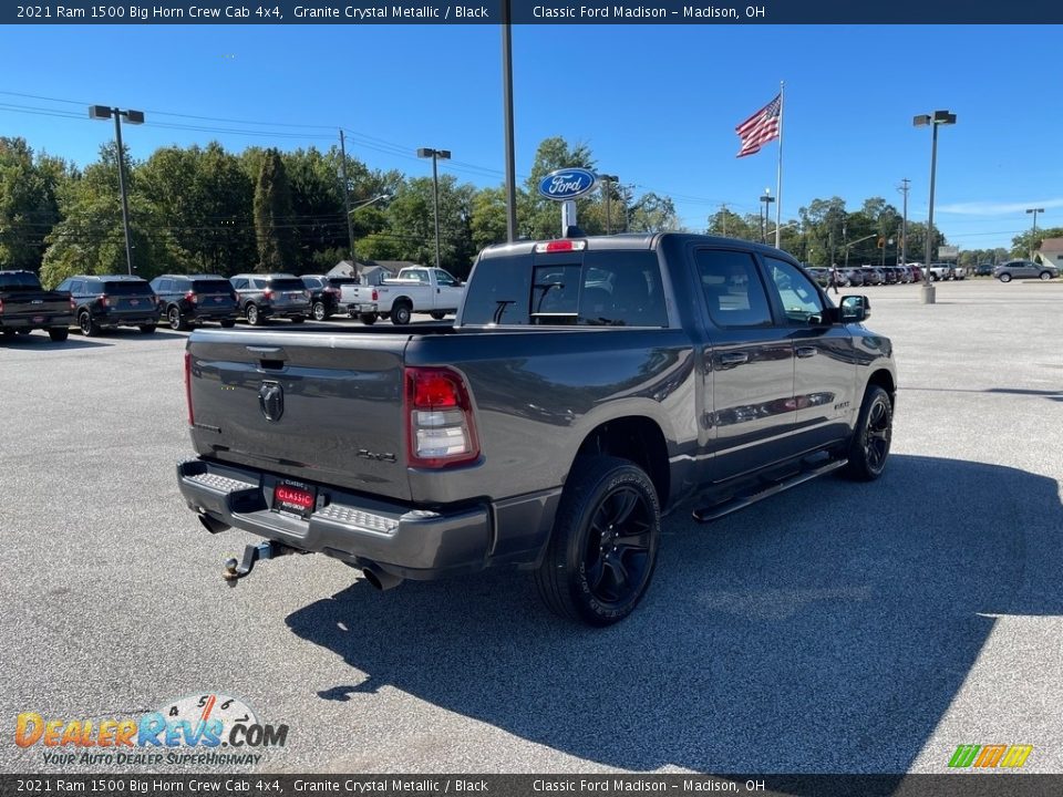 2021 Ram 1500 Big Horn Crew Cab 4x4 Granite Crystal Metallic / Black Photo #6