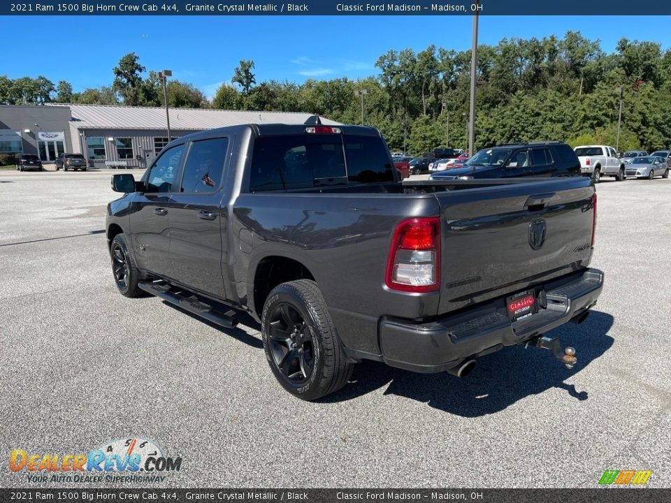 2021 Ram 1500 Big Horn Crew Cab 4x4 Granite Crystal Metallic / Black Photo #7
