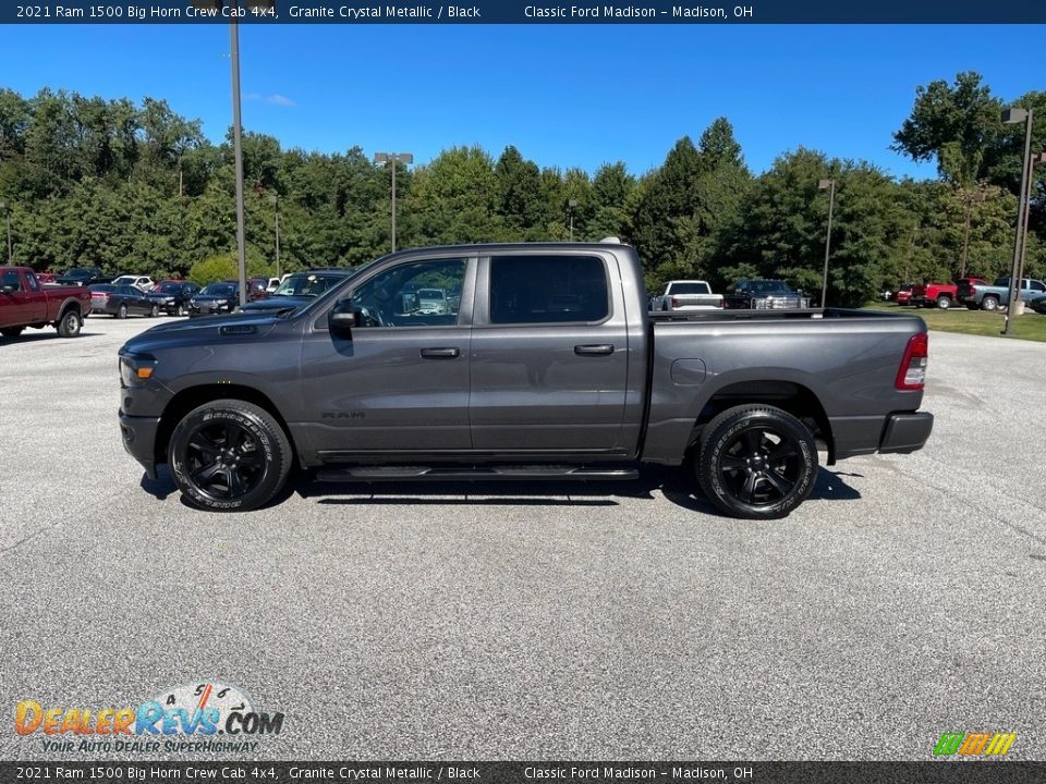 2021 Ram 1500 Big Horn Crew Cab 4x4 Granite Crystal Metallic / Black Photo #8