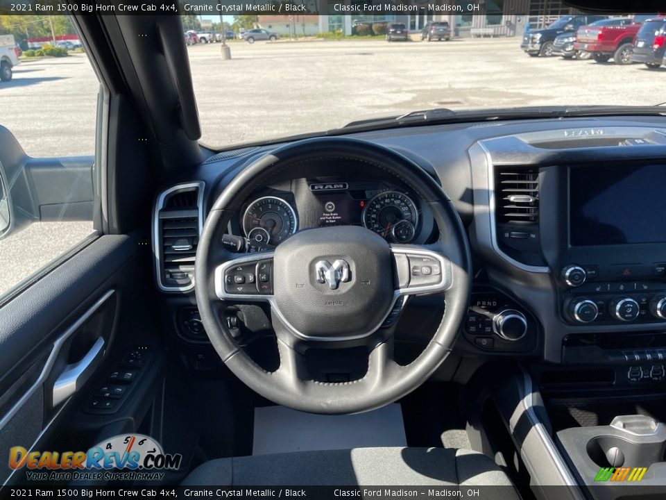 2021 Ram 1500 Big Horn Crew Cab 4x4 Granite Crystal Metallic / Black Photo #9