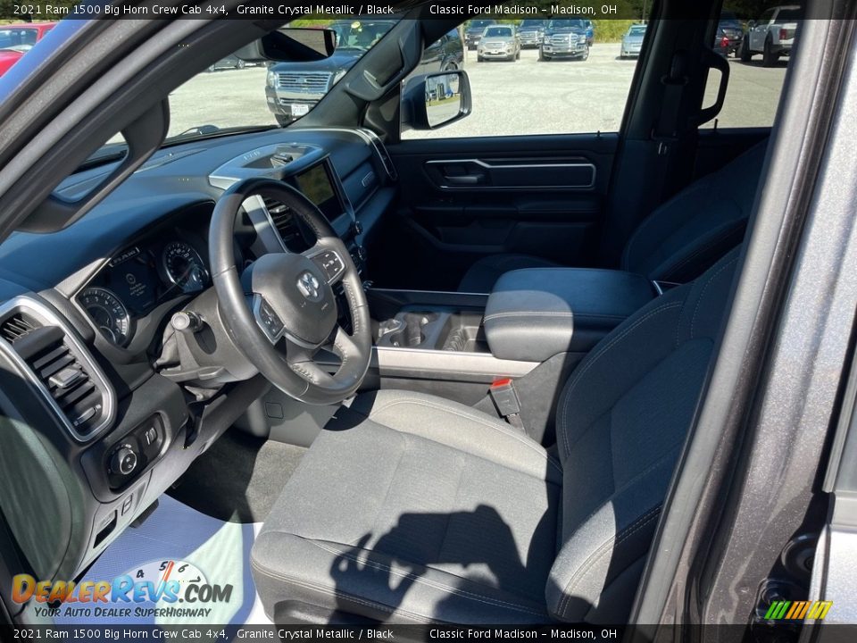 2021 Ram 1500 Big Horn Crew Cab 4x4 Granite Crystal Metallic / Black Photo #11