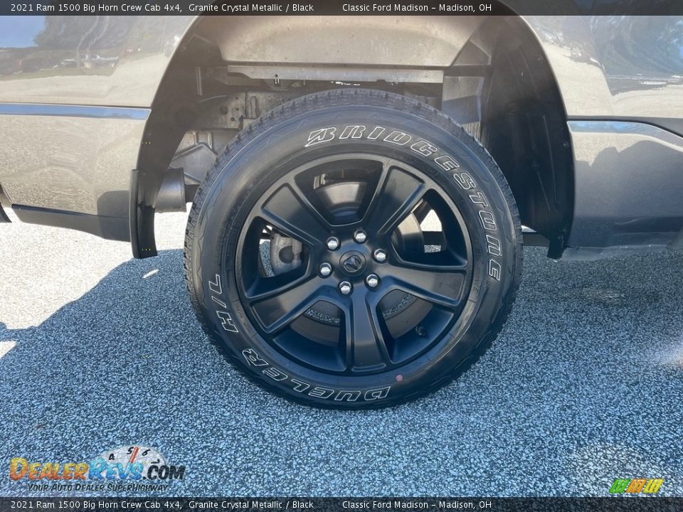 2021 Ram 1500 Big Horn Crew Cab 4x4 Granite Crystal Metallic / Black Photo #15