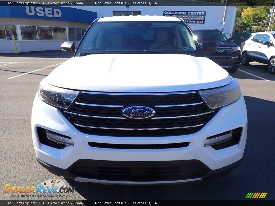 2022 Ford Explorer XLT Oxford White / Ebony Photo #3