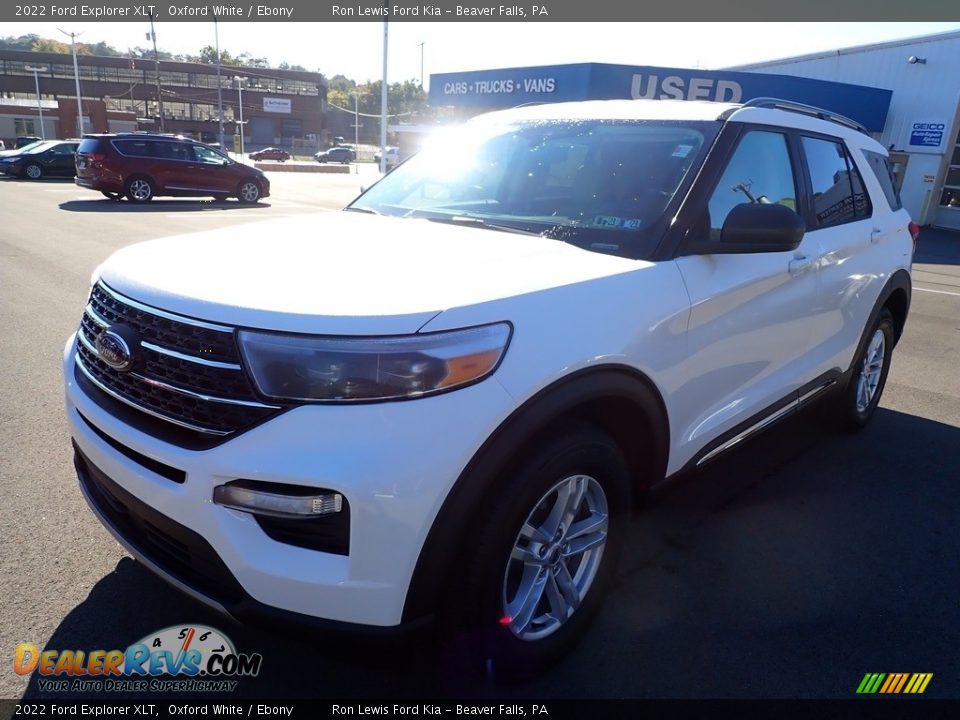 2022 Ford Explorer XLT Oxford White / Ebony Photo #4