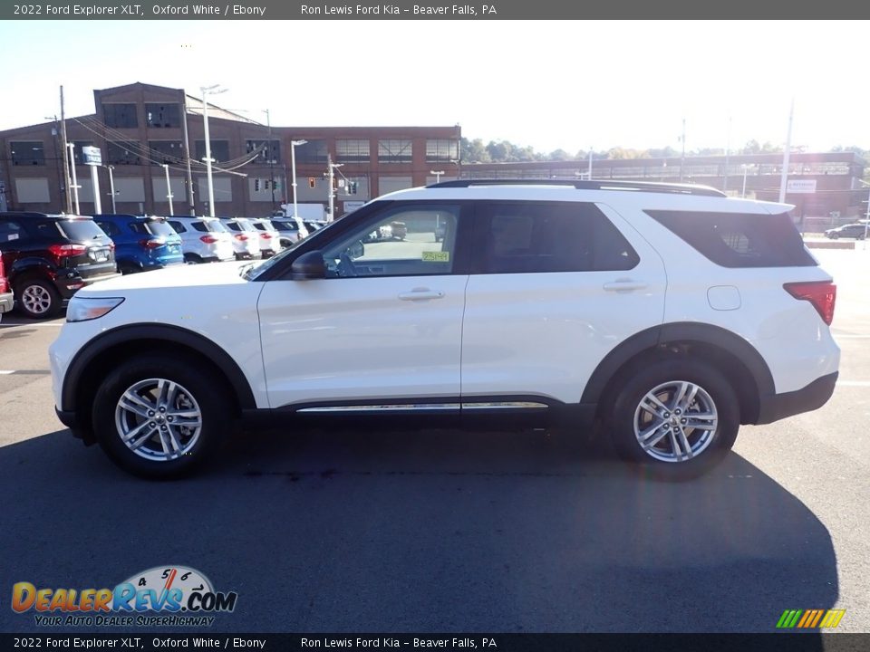 2022 Ford Explorer XLT Oxford White / Ebony Photo #5