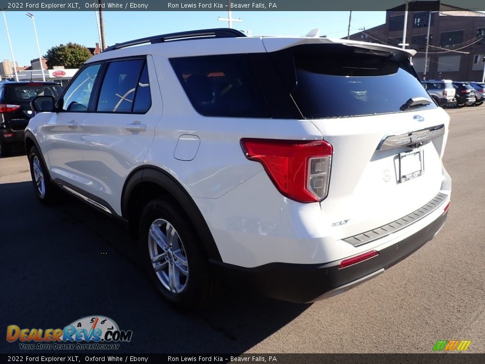 2022 Ford Explorer XLT Oxford White / Ebony Photo #6