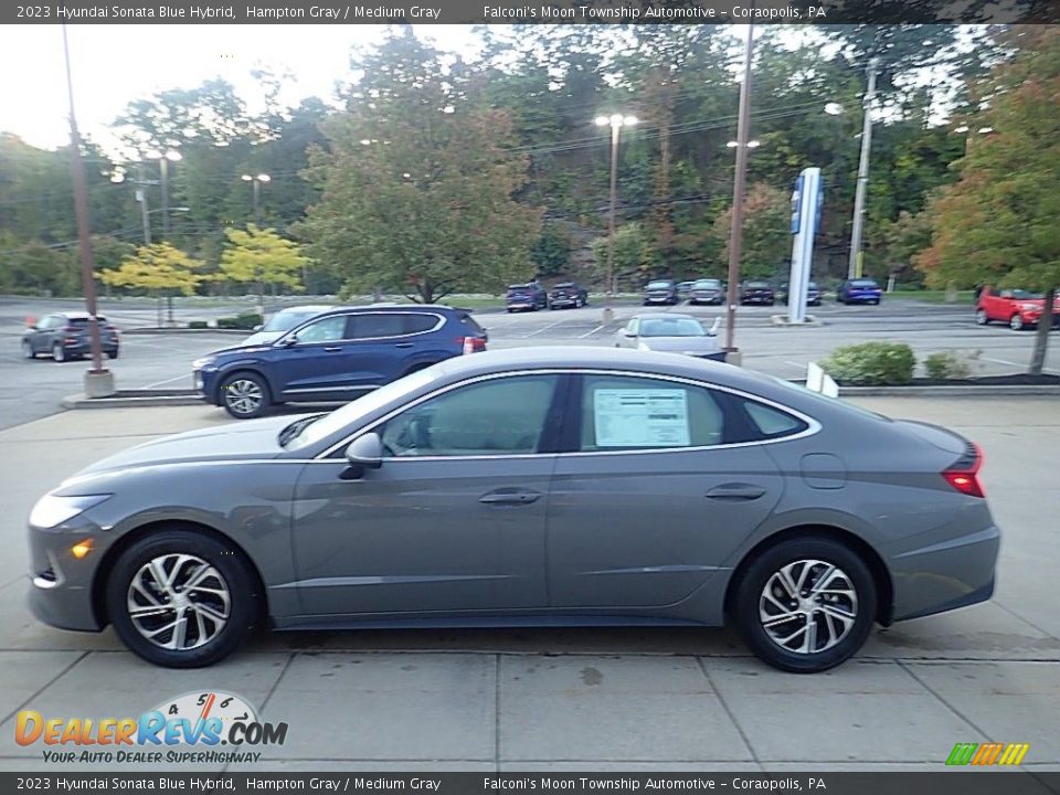 2023 Hyundai Sonata Blue Hybrid Hampton Gray / Medium Gray Photo #5