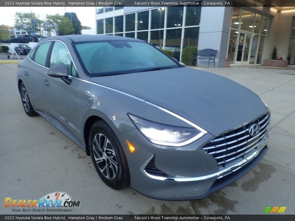 2023 Hyundai Sonata Blue Hybrid Hampton Gray / Medium Gray Photo #8