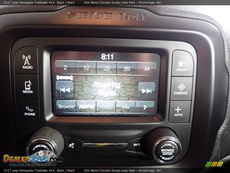 2017 Jeep Renegade Trailhawk 4x4 Black / Black Photo #2