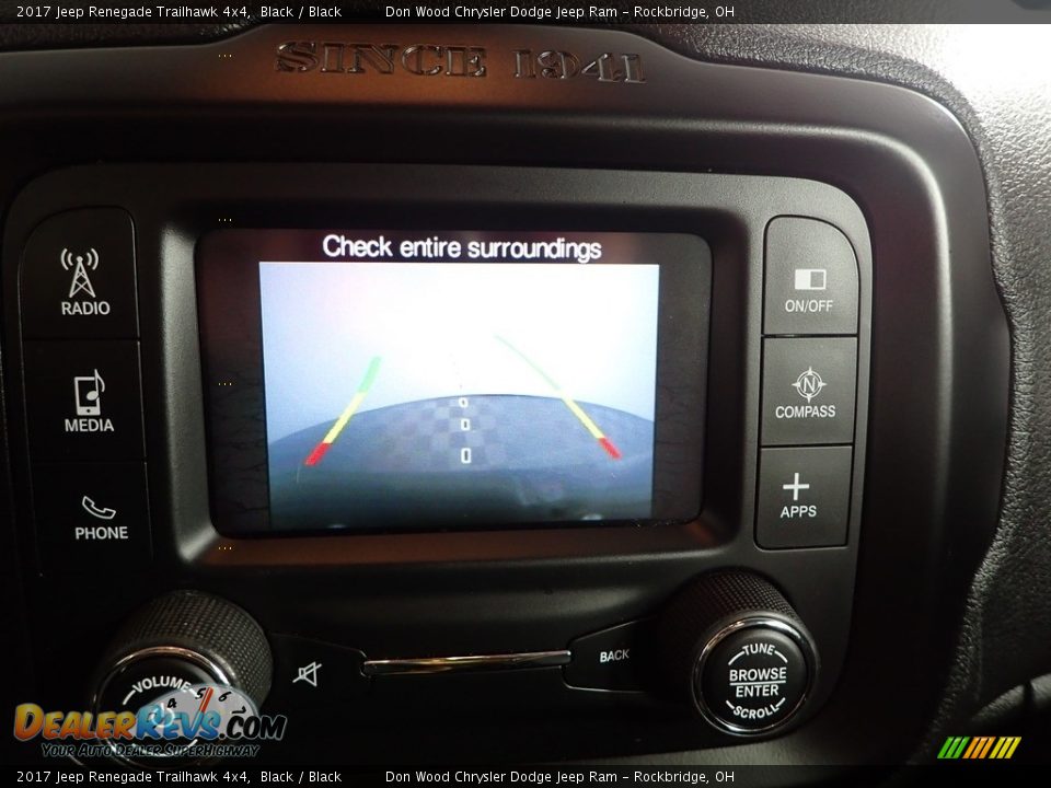 2017 Jeep Renegade Trailhawk 4x4 Black / Black Photo #3