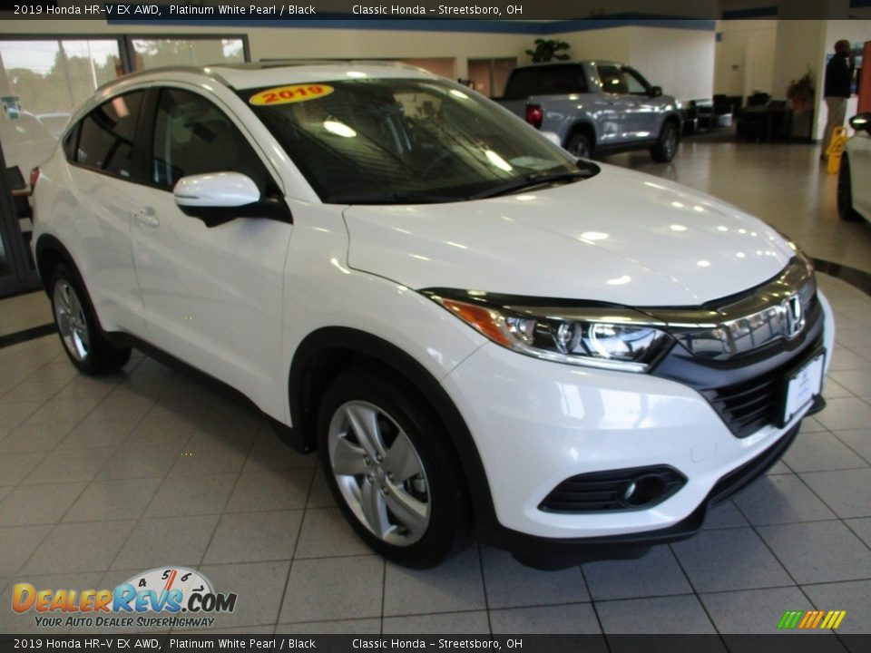 2019 Honda HR-V EX AWD Platinum White Pearl / Black Photo #3