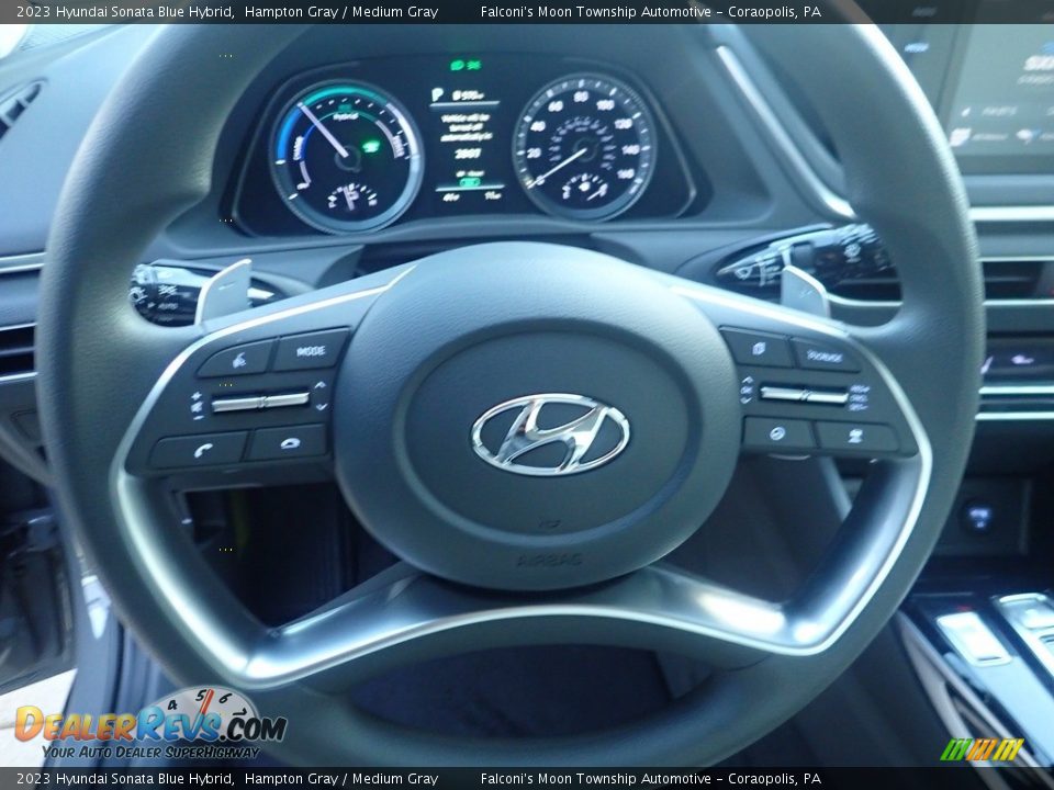 2023 Hyundai Sonata Blue Hybrid Hampton Gray / Medium Gray Photo #16