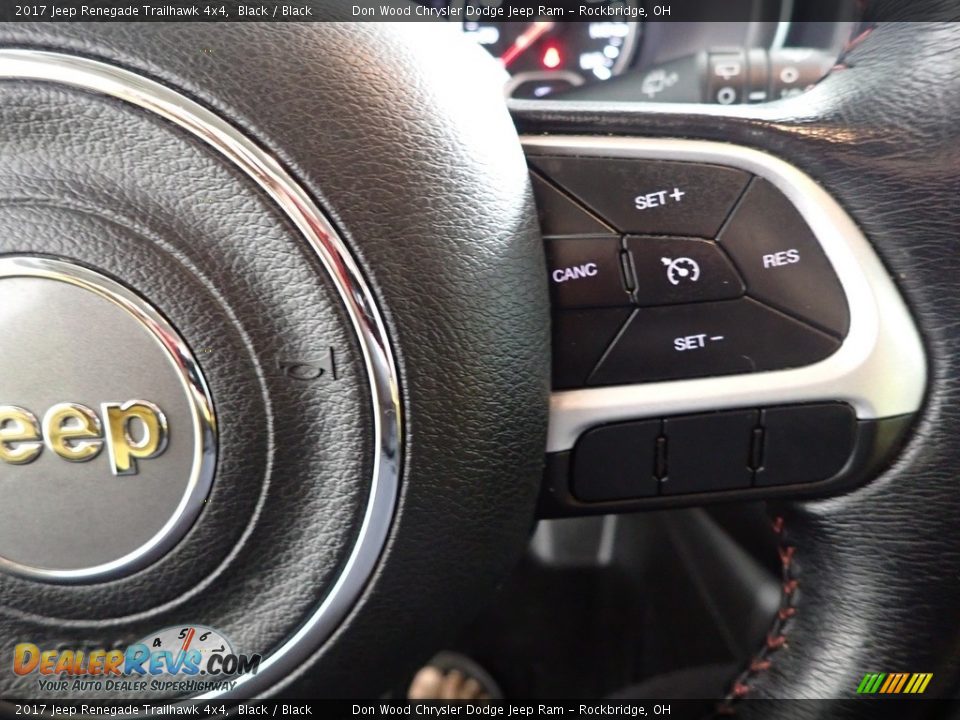 2017 Jeep Renegade Trailhawk 4x4 Black / Black Photo #17