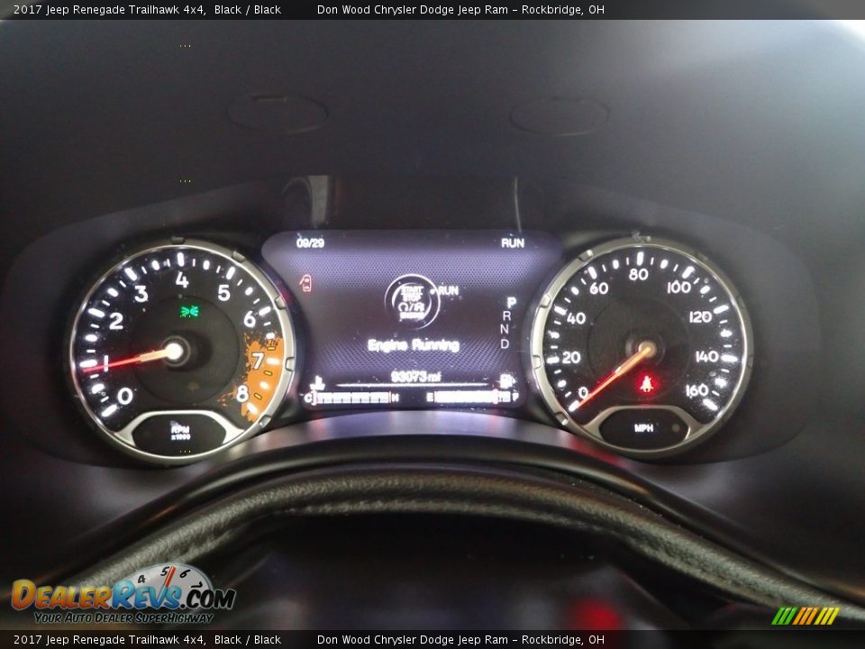 2017 Jeep Renegade Trailhawk 4x4 Black / Black Photo #18