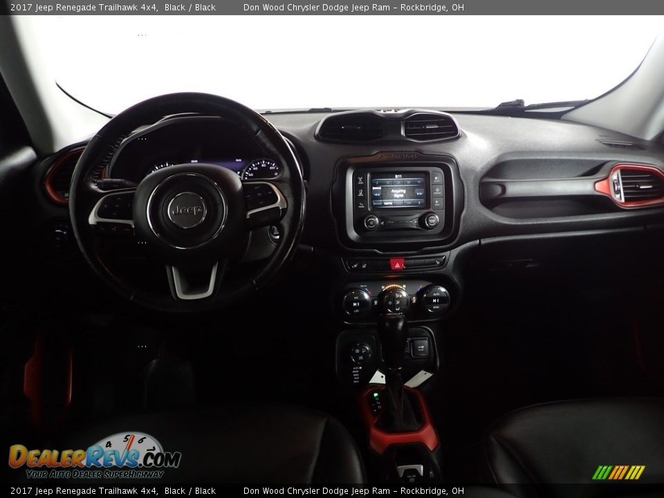 2017 Jeep Renegade Trailhawk 4x4 Black / Black Photo #25