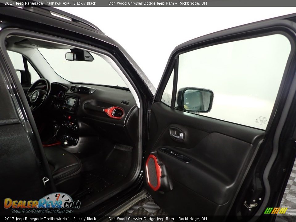 2017 Jeep Renegade Trailhawk 4x4 Black / Black Photo #26