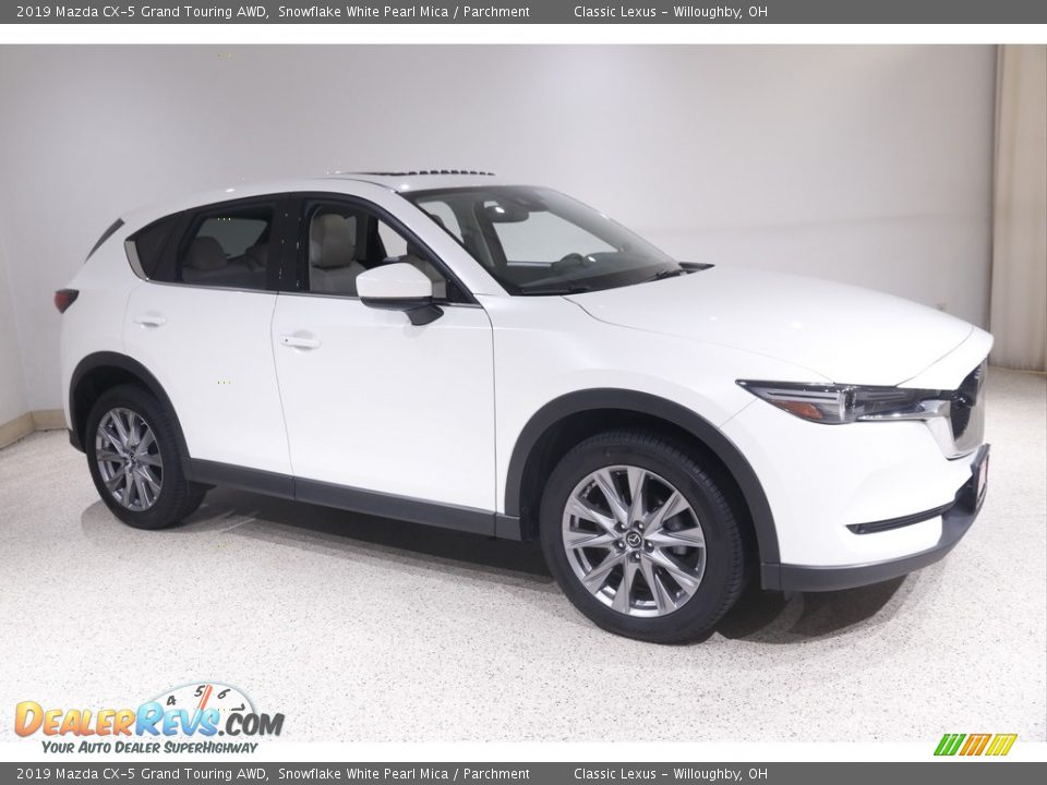 2019 Mazda CX-5 Grand Touring AWD Snowflake White Pearl Mica / Parchment Photo #1