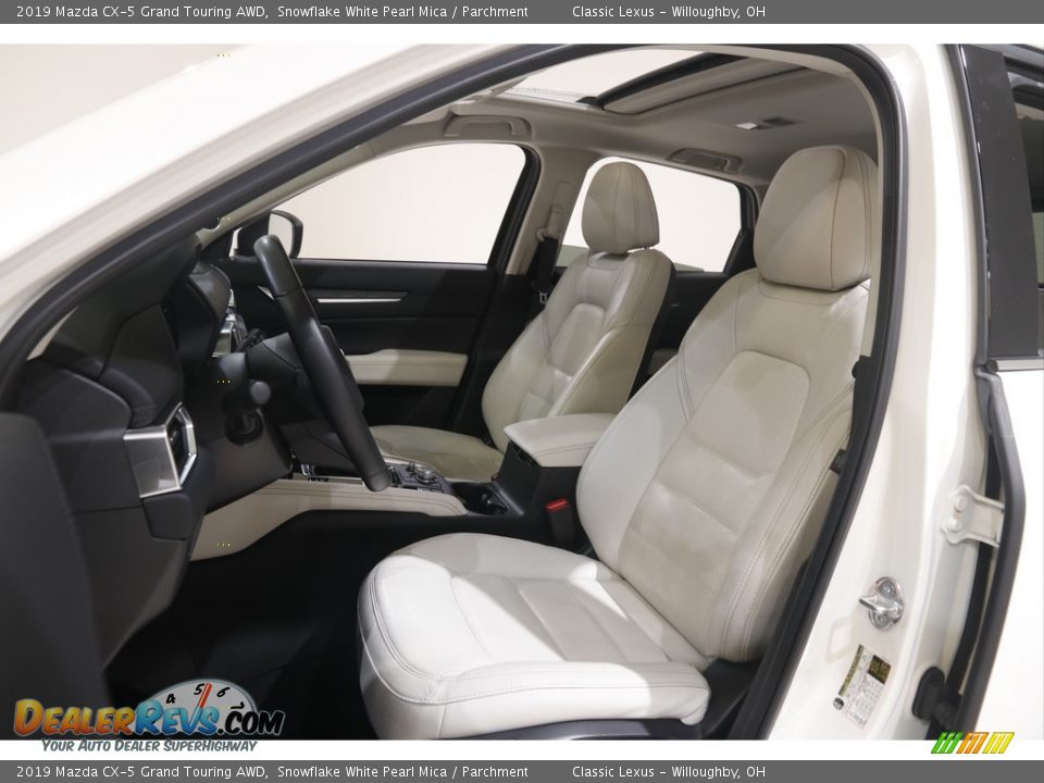 2019 Mazda CX-5 Grand Touring AWD Snowflake White Pearl Mica / Parchment Photo #5