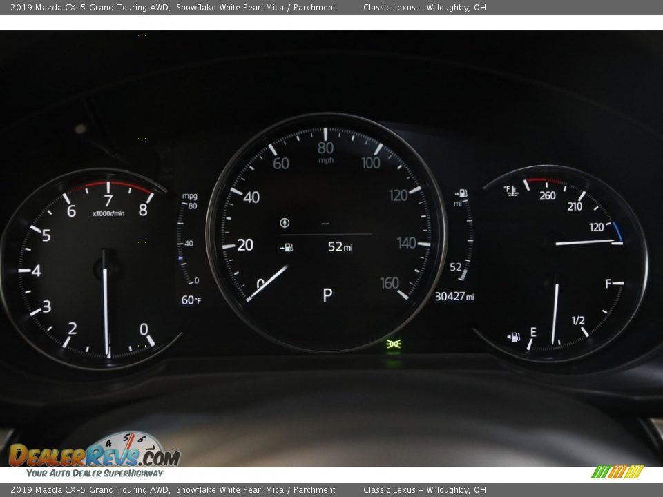 2019 Mazda CX-5 Grand Touring AWD Snowflake White Pearl Mica / Parchment Photo #8