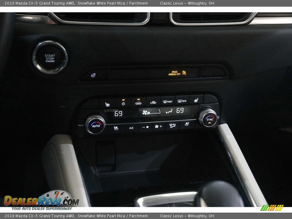 2019 Mazda CX-5 Grand Touring AWD Snowflake White Pearl Mica / Parchment Photo #14