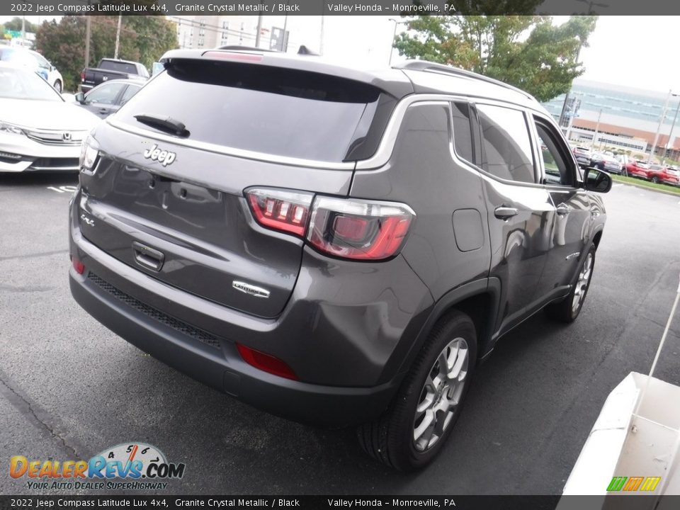 2022 Jeep Compass Latitude Lux 4x4 Granite Crystal Metallic / Black Photo #7