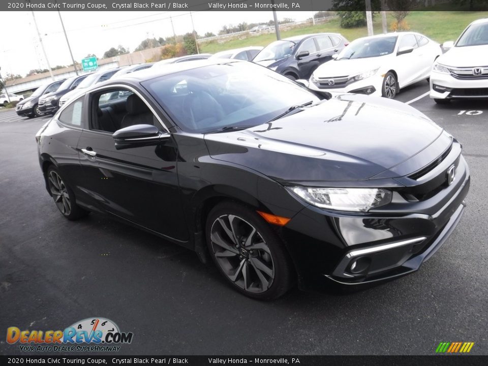 2020 Honda Civic Touring Coupe Crystal Black Pearl / Black Photo #5