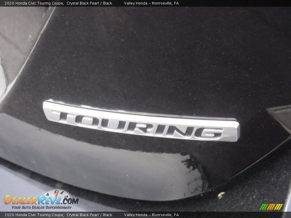 2020 Honda Civic Touring Coupe Crystal Black Pearl / Black Photo #8