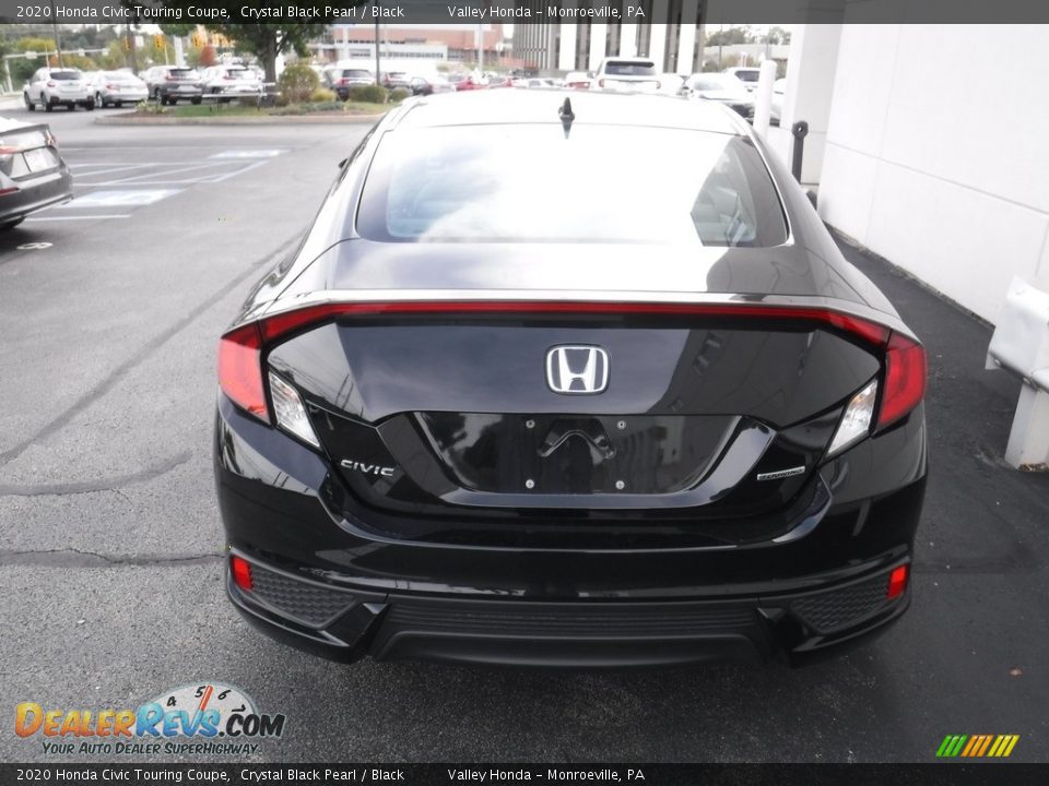 2020 Honda Civic Touring Coupe Crystal Black Pearl / Black Photo #9