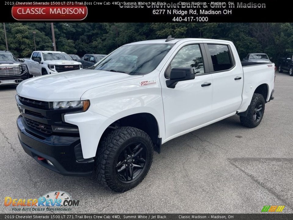 2019 Chevrolet Silverado 1500 LT Z71 Trail Boss Crew Cab 4WD Summit White / Jet Black Photo #1