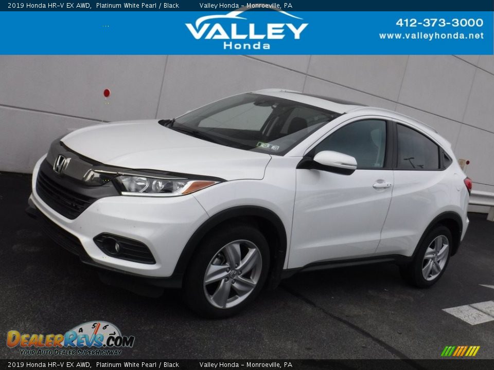 2019 Honda HR-V EX AWD Platinum White Pearl / Black Photo #1
