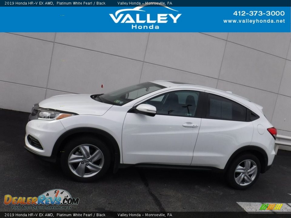 2019 Honda HR-V EX AWD Platinum White Pearl / Black Photo #2