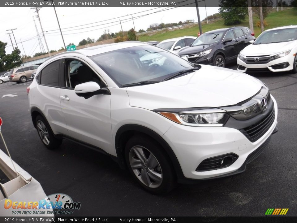 2019 Honda HR-V EX AWD Platinum White Pearl / Black Photo #6