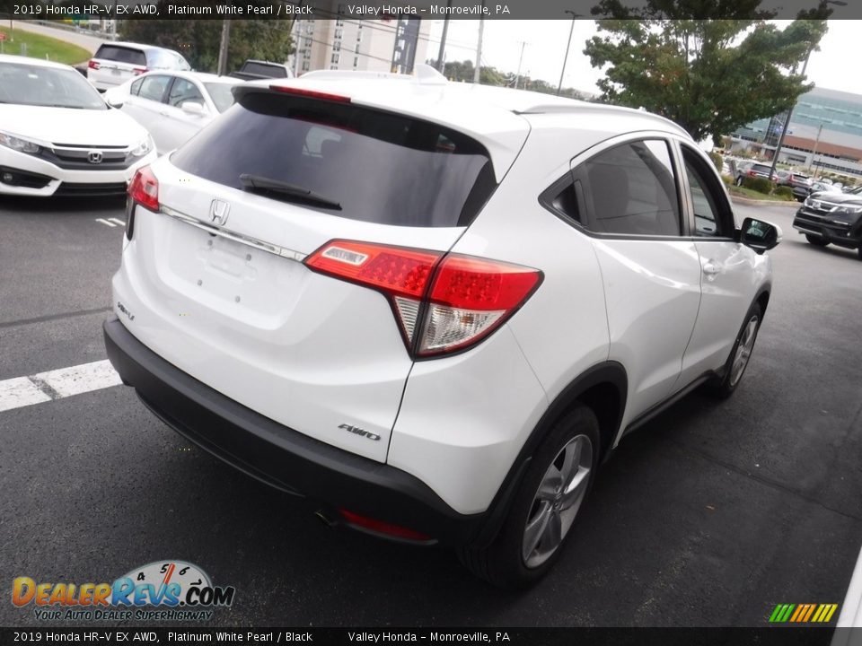 2019 Honda HR-V EX AWD Platinum White Pearl / Black Photo #7