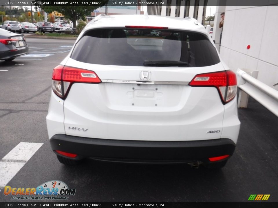2019 Honda HR-V EX AWD Platinum White Pearl / Black Photo #8