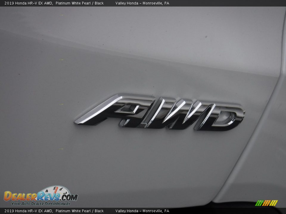 2019 Honda HR-V EX AWD Platinum White Pearl / Black Photo #9