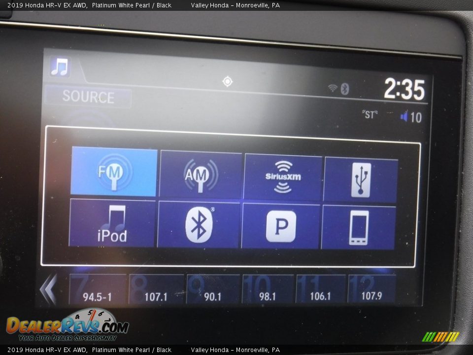 2019 Honda HR-V EX AWD Platinum White Pearl / Black Photo #17