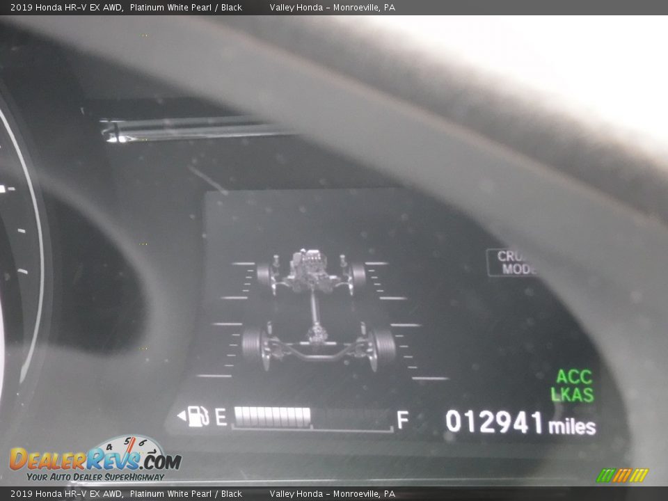 2019 Honda HR-V EX AWD Platinum White Pearl / Black Photo #30