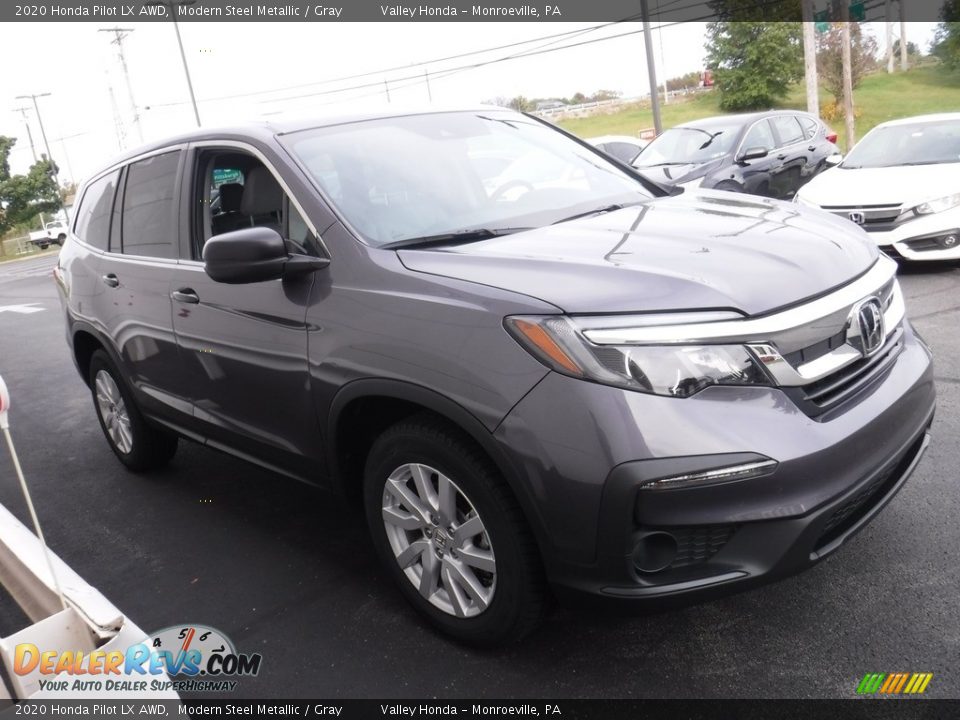 2020 Honda Pilot LX AWD Modern Steel Metallic / Gray Photo #5