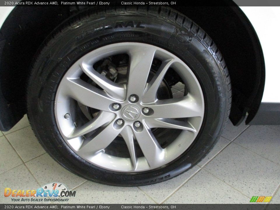 2020 Acura RDX Advance AWD Platinum White Pearl / Ebony Photo #6