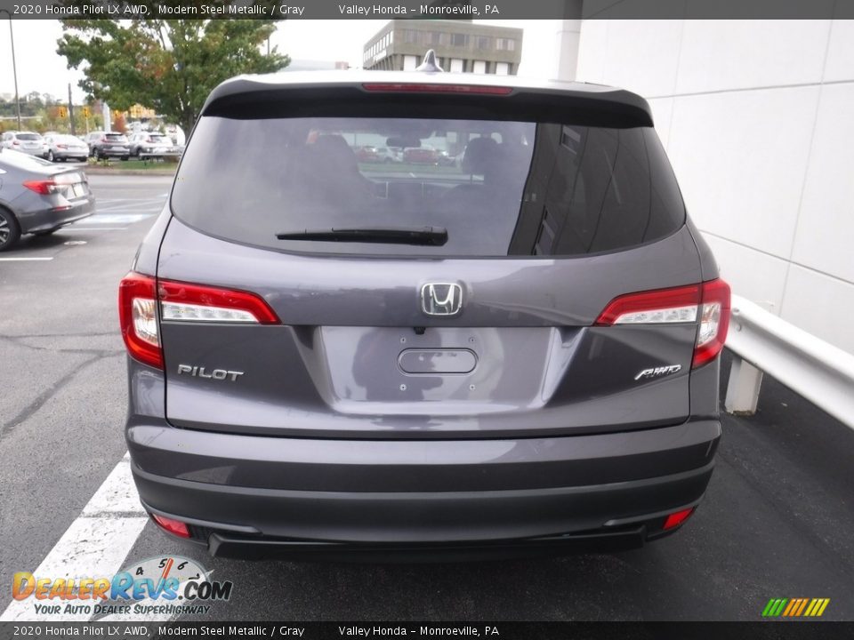 2020 Honda Pilot LX AWD Modern Steel Metallic / Gray Photo #8