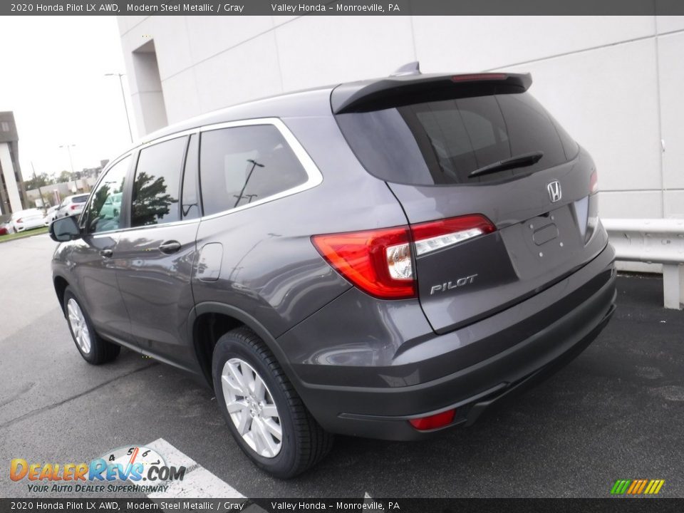 2020 Honda Pilot LX AWD Modern Steel Metallic / Gray Photo #9