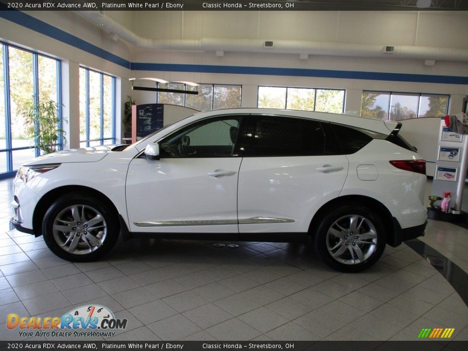 2020 Acura RDX Advance AWD Platinum White Pearl / Ebony Photo #10