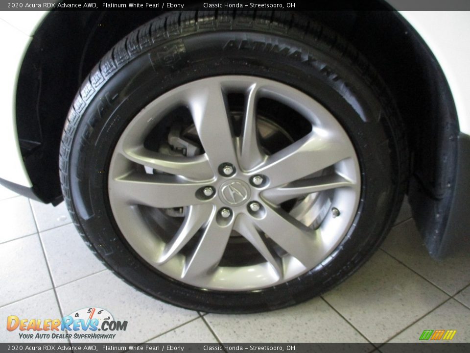 2020 Acura RDX Advance AWD Platinum White Pearl / Ebony Photo #12