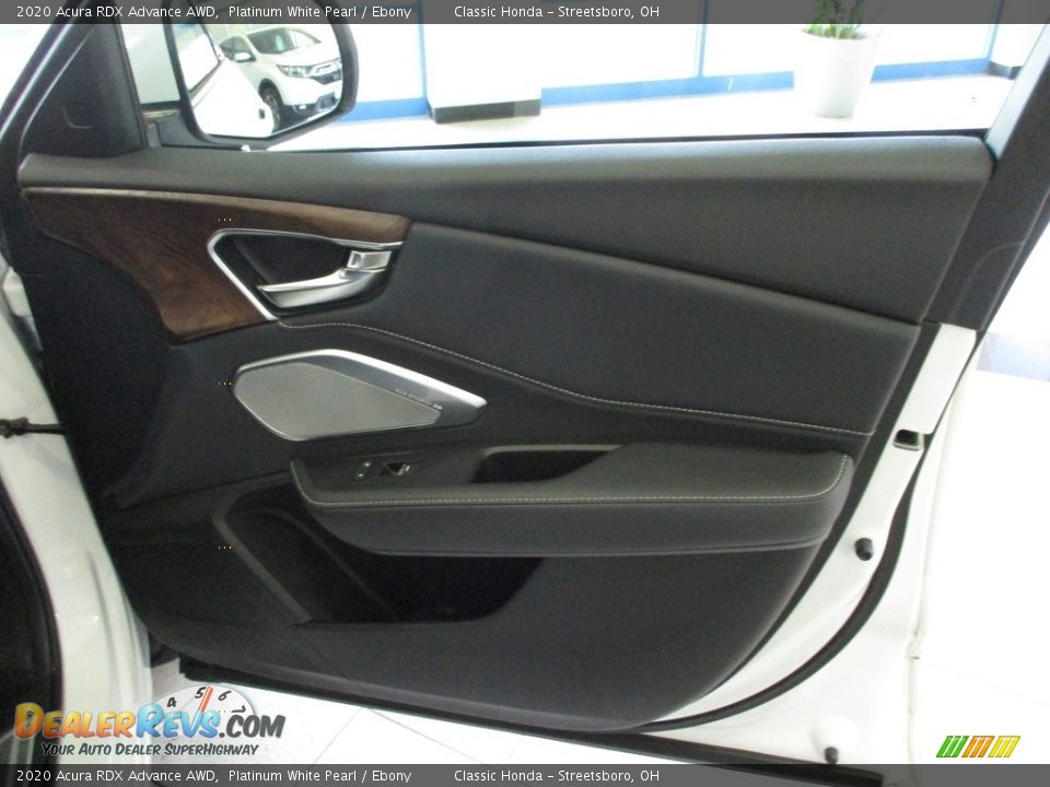 2020 Acura RDX Advance AWD Platinum White Pearl / Ebony Photo #14